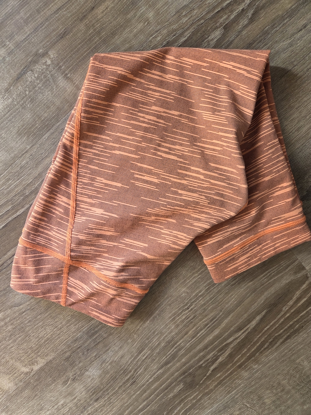 Zella Kids Orange Space-Dye Leggings